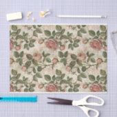 ライトピンクバラオン抽象芸術新聞印刷パターン 薄葉紙 (クラフト)