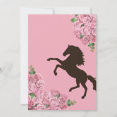 ライトピンクバラフローラウエスタンチャラキンセアニェラ 招待状 (裏面)