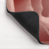 ライトピンクバラフローラフォトかわいらしフラワー花びら マウスパッド (コーナー)