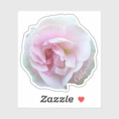 ライトピンクバラ名前をカスタムするシール シール (シート)