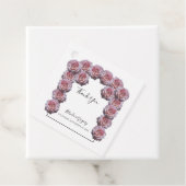 ライトピンクバラ結婚ズの贈り物メッセージカード フェイバータグ (インサイチュ)