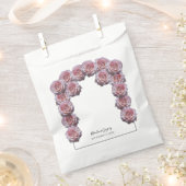 ライトピンクバラ結婚ズ フェイバーバッグ (クリップ留めされた状態)