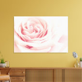 ライトピンクバラ花 – バラ花フローラ キャンバスプリント (インサイチュ (リビング))
