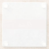 ライトピンクパステル《写真》ぼけ味デザインガラスコースター ガラスコースター (裏面)