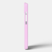 ライトピンクパーソナライズされたの放射状テクスチャ Case-Mate iPhoneケース (裏面 / 左)