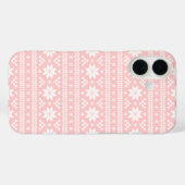 ライトピンクフェア島クリスマスセーターパターン Case-Mate iPhoneケース (裏面 (横))