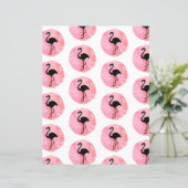 ライトピンクフラミンゴパタースクラップブック紙 (スタンド正面)