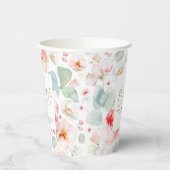 ライトピンクフローラエレガント応援 紙コップ (左)