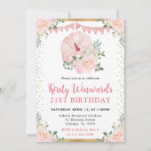 ライトピンクフローラカボチャ秋21歳 招待状 (正面)