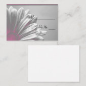 ライトピンクフローラハイラ結婚イトの座席表 プレイスカード (正面/裏面)