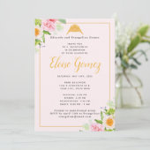 ライトピンクフローラ春キンセアニェラ招待状 招待状 (スタンド正面)