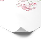 ライトピンクベビーブレスブーケジプソフィラウォータコール ポスター (角)