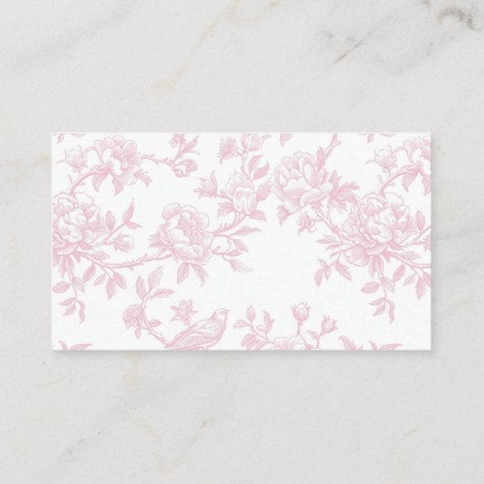 ライトピンクボウとトイレベビーシャワー エンクロージャーカード (裏面)