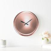 ライトピンクボタン ラージ壁時計 (ホーム)