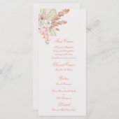 ライトピンクボーホメニューテンプレート メニュー (正面/裏面)