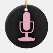 ライトピンクマイク セラミックオーナメント (裏面)