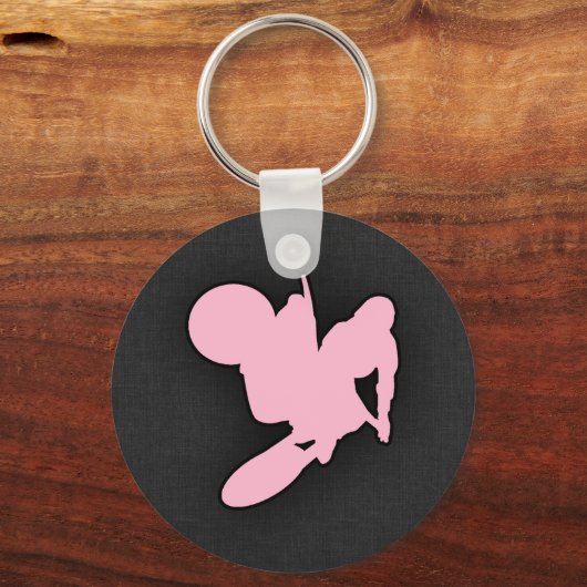 ライトピンクモトクロス キーホルダー (正面)