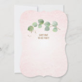 ライトピンクユーカリカスタムカクテルパーティー 招待状 (裏面)