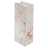 ライトピンクワインバッグ ワインギフトバッグ (正面アングル)