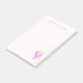 ライトピンクヴィンテージホットエアバルーン固定 ポストイット (アングル)