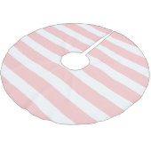 ライトピンク名門私立校風のストライプ色 ブラッシュドポリエステルツリースカート (アングル)