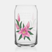 ライトピンク咲きユリ ガラス缶 (裏面)