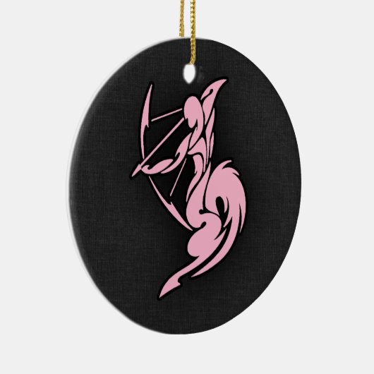 ライトピンク射手座 セラミックオーナメント (右)