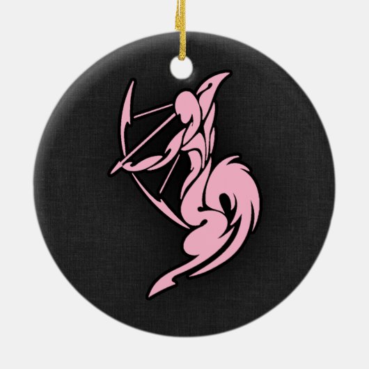 ライトピンク射手座 セラミックオーナメント (裏面)