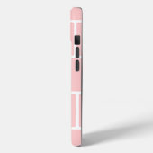 ライトピンク正方形レンガ Case-Mate iPhoneケース (裏面 / 左)