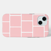 ライトピンク正方形レンガ Case-Mate iPhoneケース (裏面 (横))