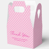 ライトピンク水玉模様60誕生日ありがとう フェイバーボックス (見開き)