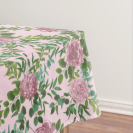 ライトピンク牡丹&バラフローラ結婚ズ テーブルクロス