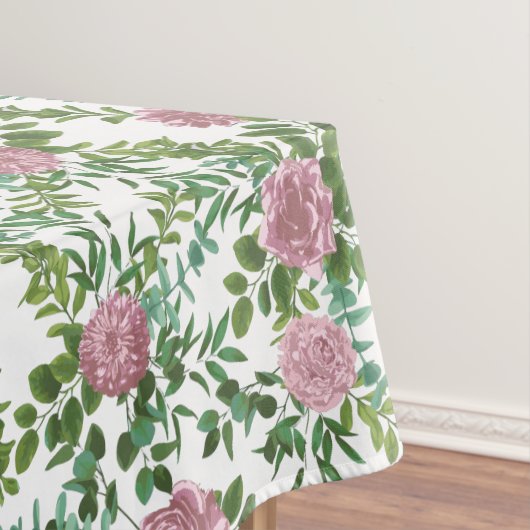 ライトピンク牡丹&バラフローラ結婚ズ テーブルクロス (インサイチュ)