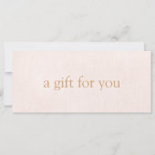 ライトピンク美しいサロンスパギフト証明書 (正面)