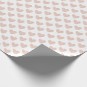 ライトピンク落書きバレンタインデーハート ラッピングペーパー (角)