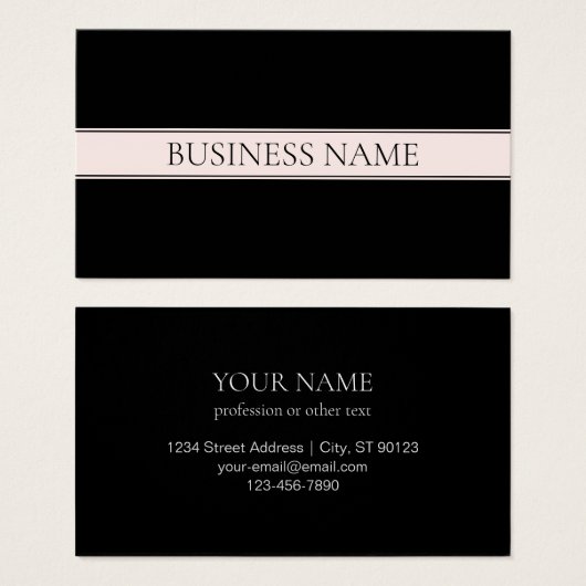 ライトピンク赤面ストライプおよび編エレガント集文字 (正面&裏面)