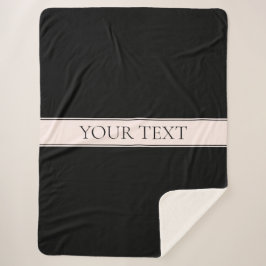 ライトピンク赤面ストライプおよび編エレガント集文字 シェルパブランケット