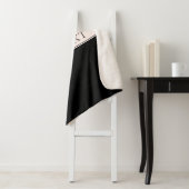 ライトピンク赤面ストライプおよび編エレガント集文字 シェルパブランケット (インサイチュ)