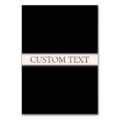 ライトピンク赤面ストライプおよび編エレガント集文字 テーブルナンバー (裏面)