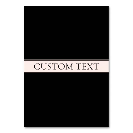 ライトピンク赤面ストライプおよび編エレガント集文字 テーブルナンバー (正面)