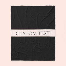 ライトピンク赤面ストライプおよび編エレガント集文字 フリースブランケット