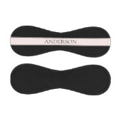 ライトピンク赤面ストライプおよび編エレガント集文字 野球ボール (パネル)