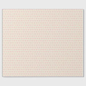 ライトピンク ミニマル 幾何学的なハート柄 ラッピングペーパー (フラット)