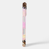 ライトピンク&金ゴールドフィルムストリップ写真 Case-Mate iPhoneケース (裏面 / 右)