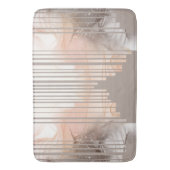 ライトピーチアンドタン抽象芸術 バスマット (正面縦)