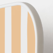 ライトピーチストライプズピックボールパドル ピックルボールラケット (左詳細)