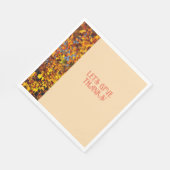 ライトピーチディナーオータムハッ感謝していプ与えズ スタンダードランチョンナプキン (角)