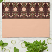 ライトピーチフローラ キッチンタオル (折り畳み)