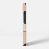 ライトピーチモノグラム名 iPhoneケース (左側面)