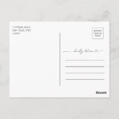 ライトピーチリース写真の保存日付 ポストカード (裏面)